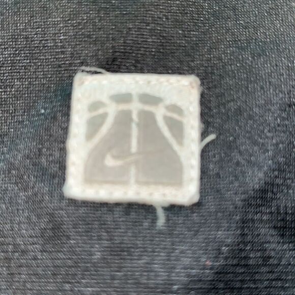 Nike vintage black gray full snap retro warm up jacket L old school basketball - Picture 8 of 8